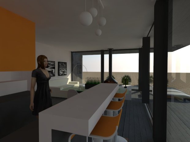 SUMMER HOUSE - wooden house model