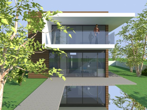 CUBE CONCEPT - wooden house model