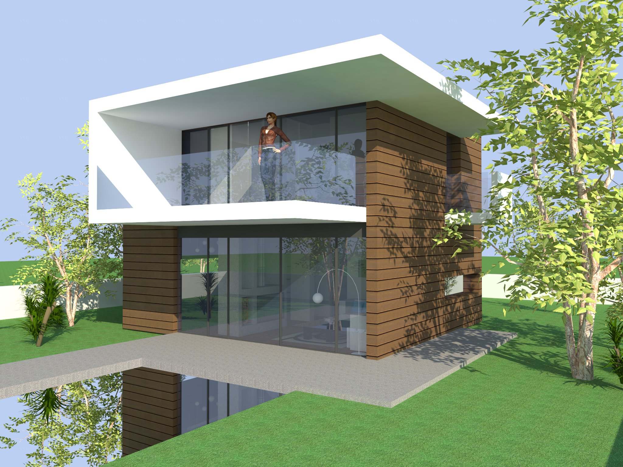 CUBE CONCEPT - wooden house model