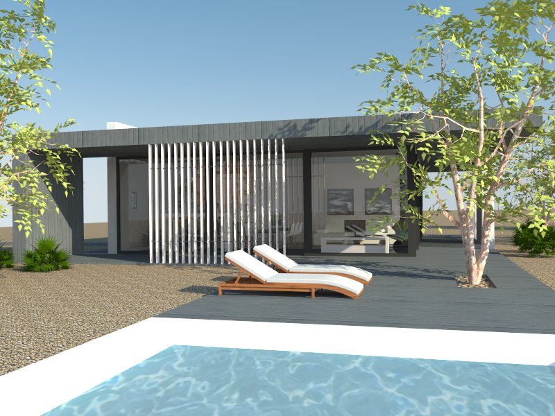 SUMMER HOUSE - wooden house model