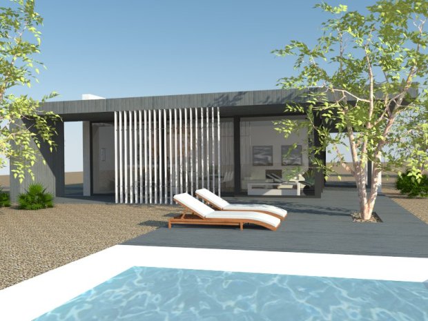 SUMMER HOUSE - wooden house model