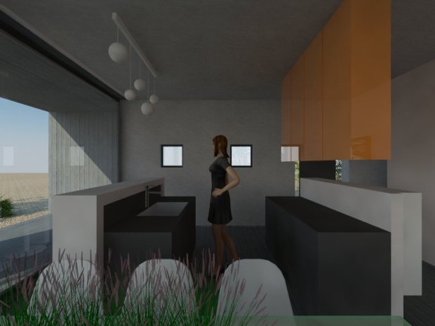 SUMMER HOUSE - wooden house model- interiors