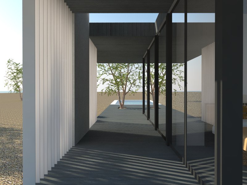 SUMMER HOUSE - wooden house model