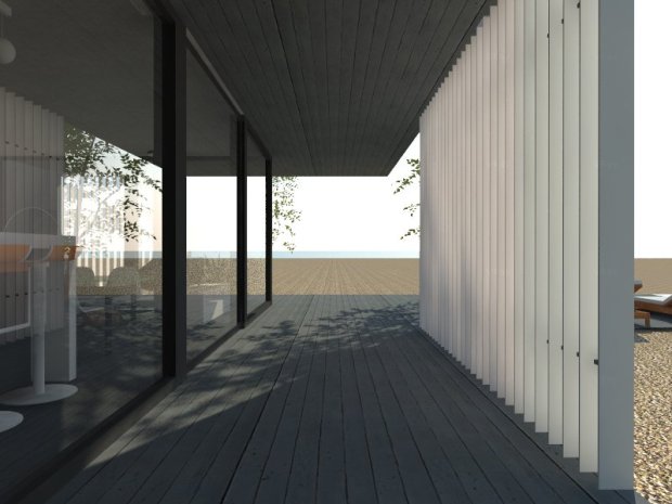 SUMMER HOUSE - wooden house model