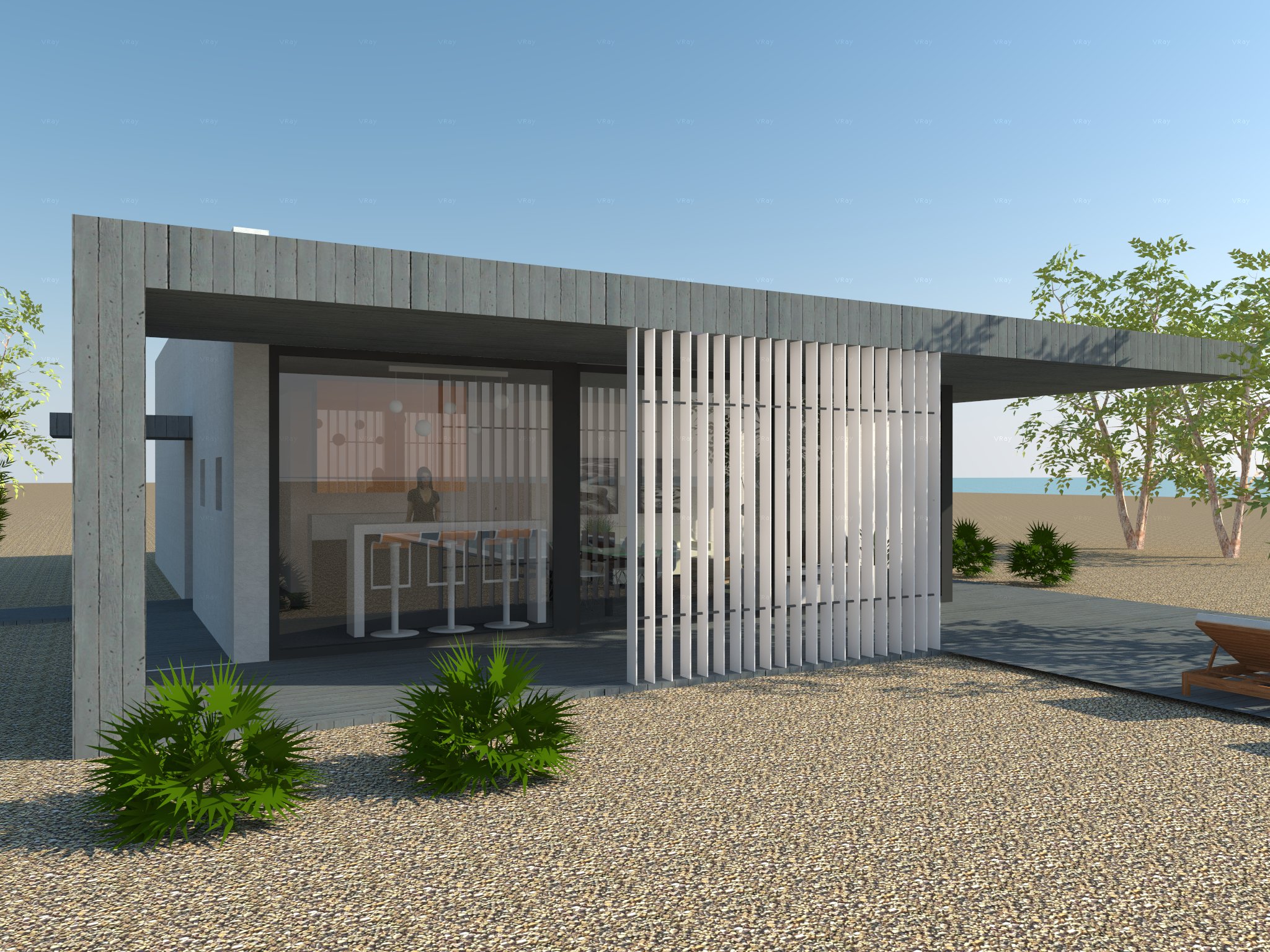 SUMMER HOUSE - wooden house model